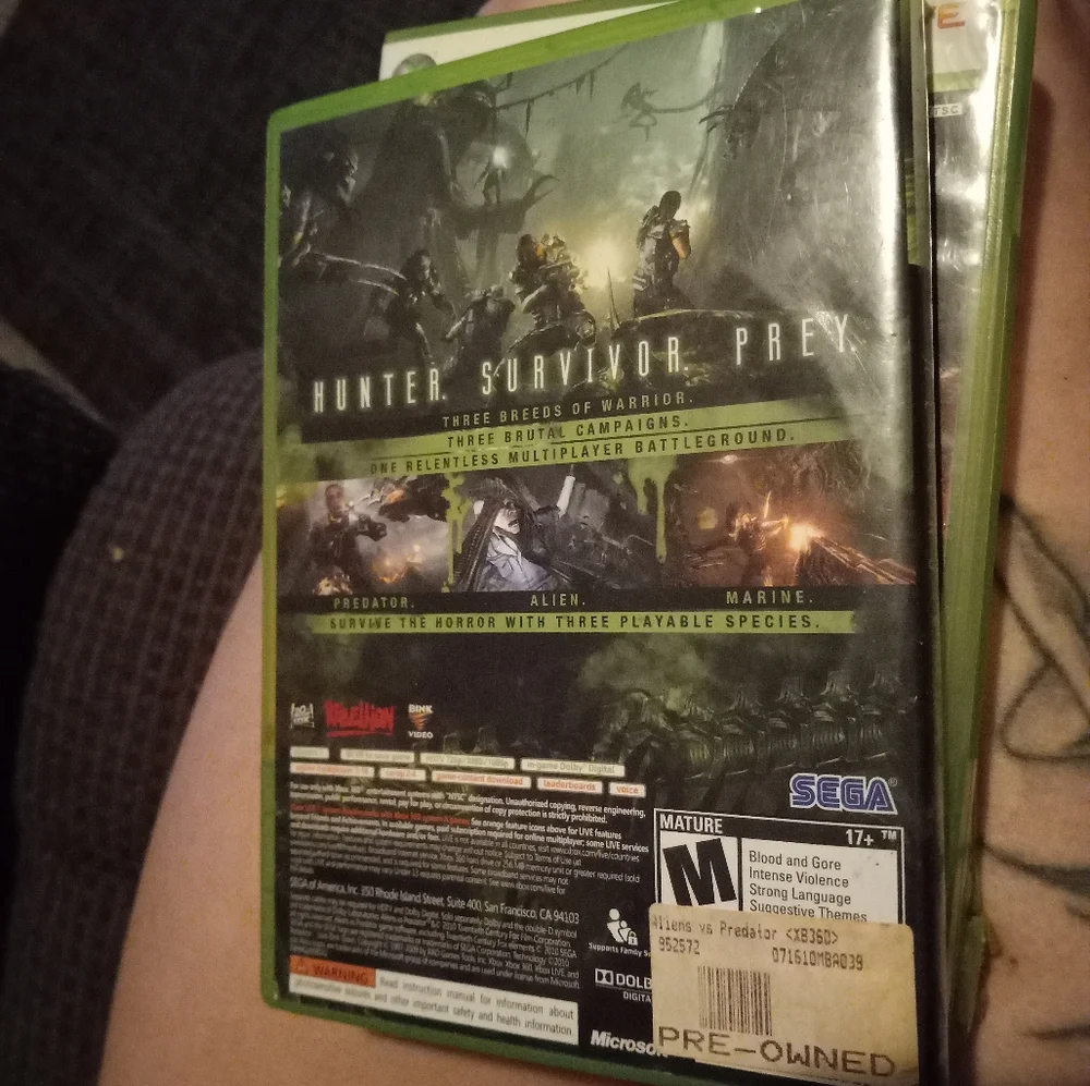 Alien VS Predator for Xbox 360!